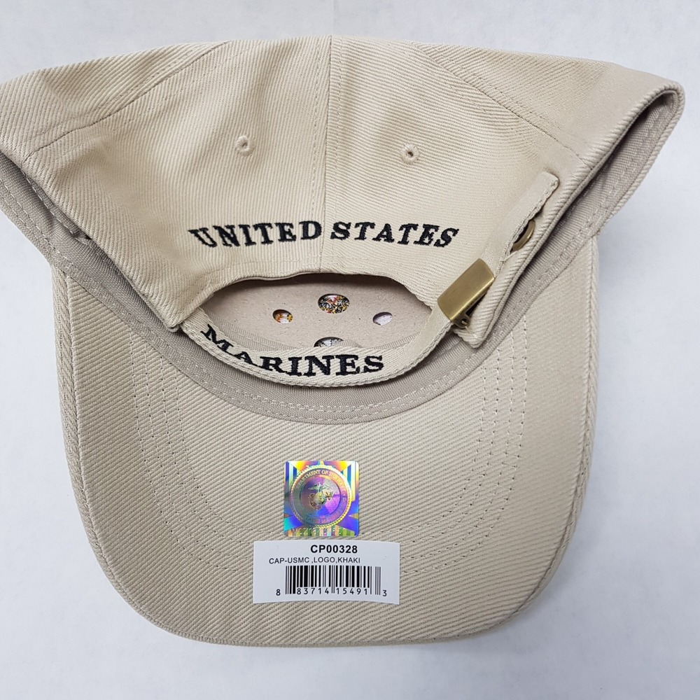 USMC Marine Corps Hat Logo Khaki Cover EGA US Official United States‎ Licensed - Picture 15 of 16